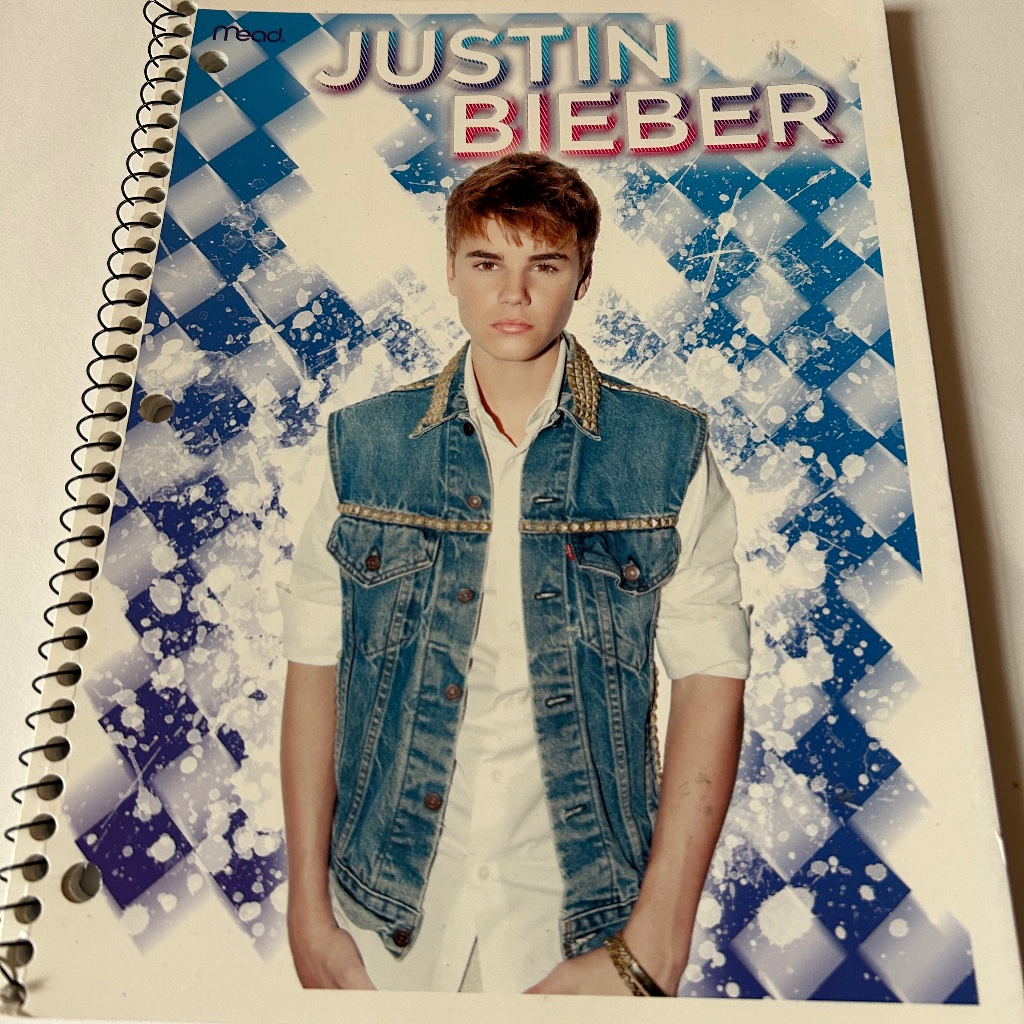 Justin Bieber Notebook